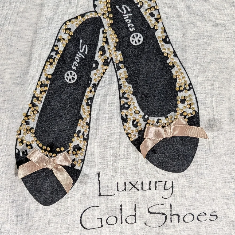 ❤️ Ballet Slippers Long Sleeve Crewneck T Shirt Size XS - Picture 2 of 9